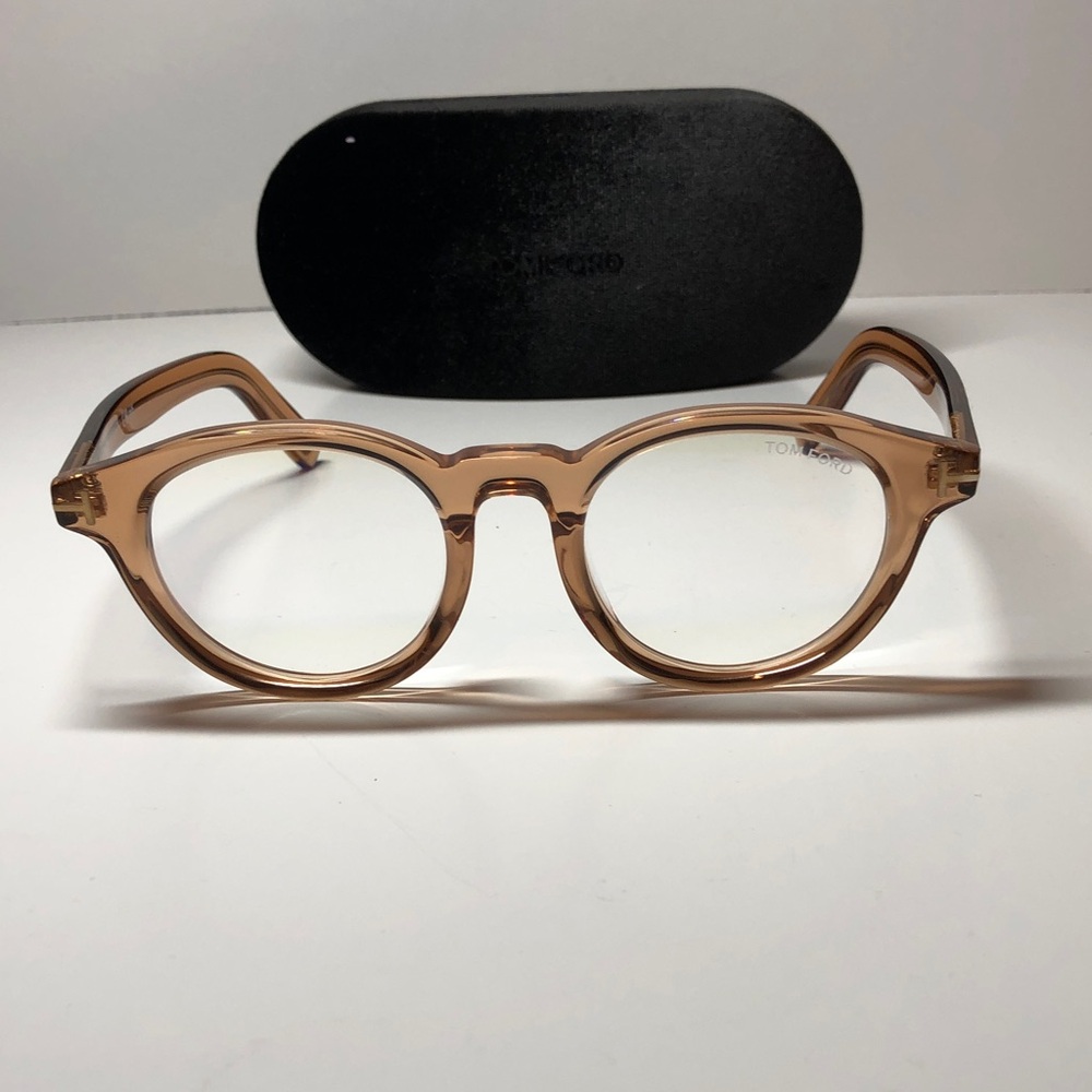 Tom Ford Light Brown Transparent Eyewear